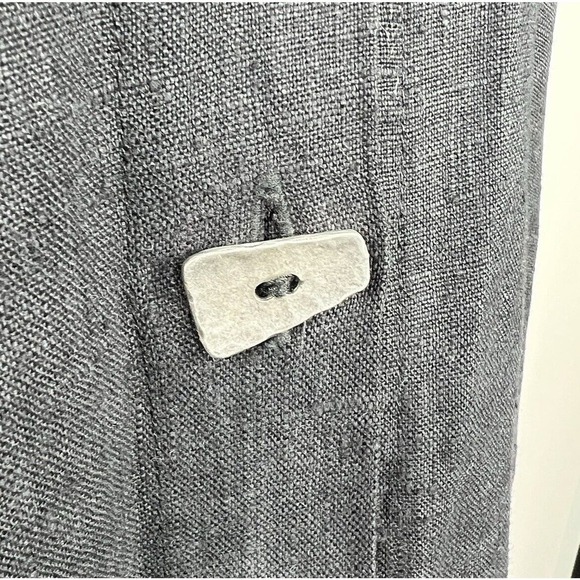 J. Jill Black Button Front Lagenlook Linen Jacket Size M - Picture 7 of 13